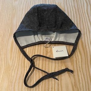 NWT Briar Baby charcoal cotton bonnet 2-4 months